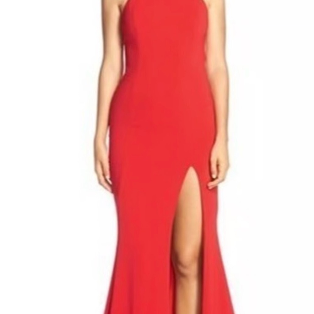 Elegant Red Evening Gown